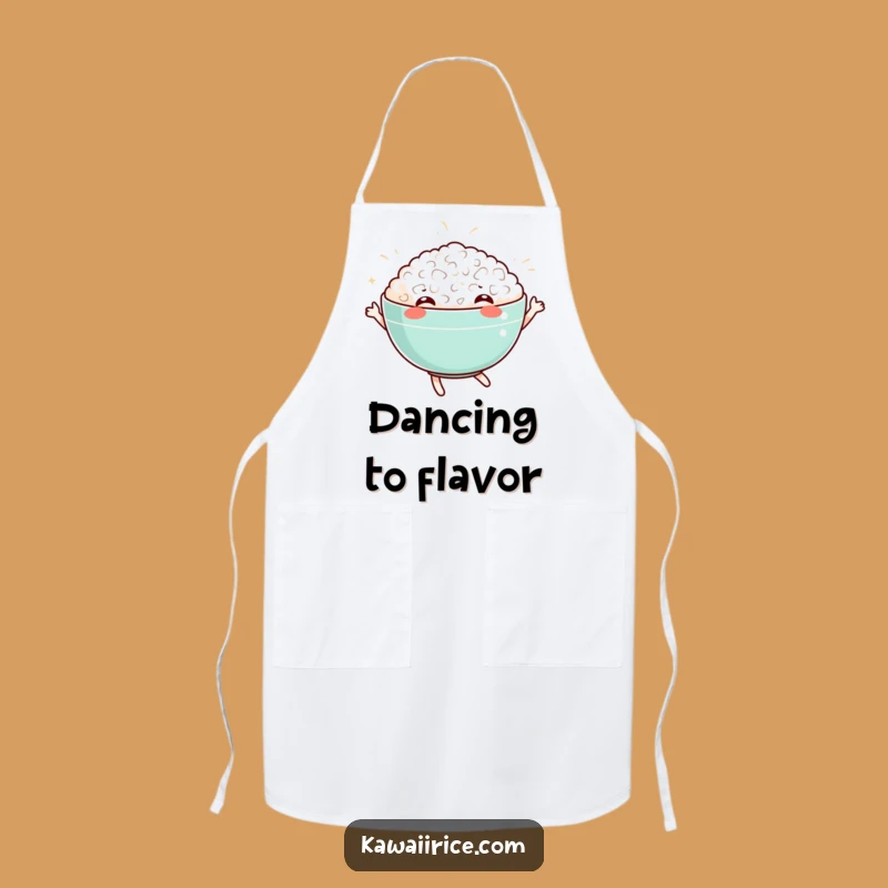 Funny Dancing Rice Bowl Apron: Cook With Giggles, Kitchen Fun