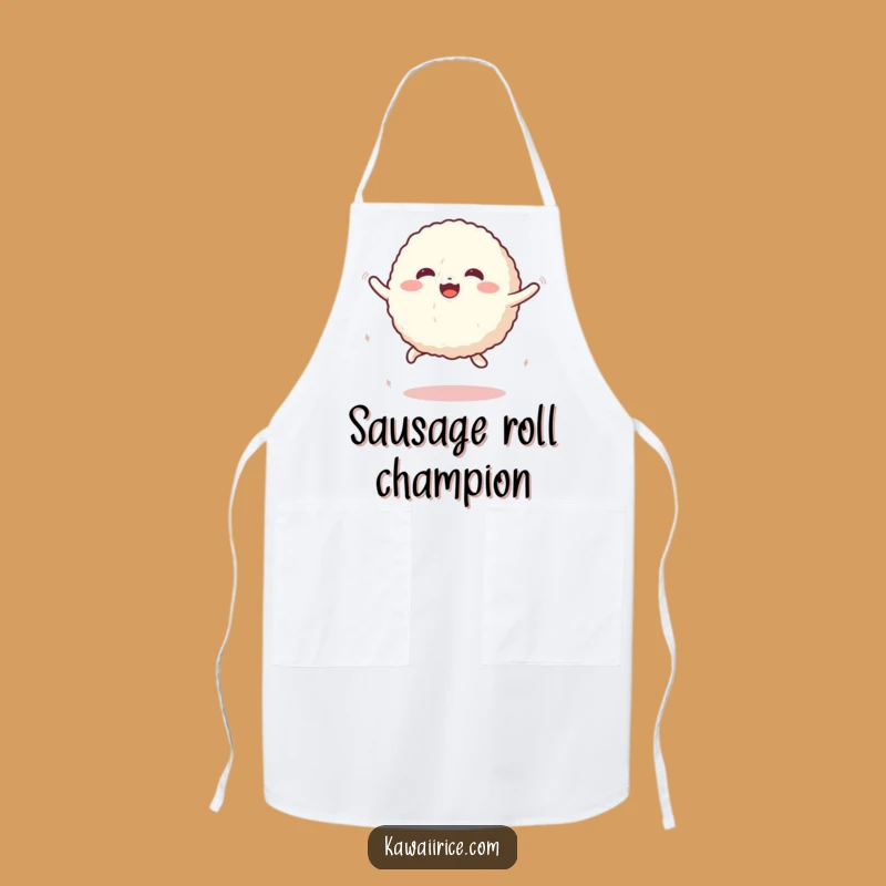 Funny Rice Ball Jump Apron: Cook with Joyful Energy and Humor