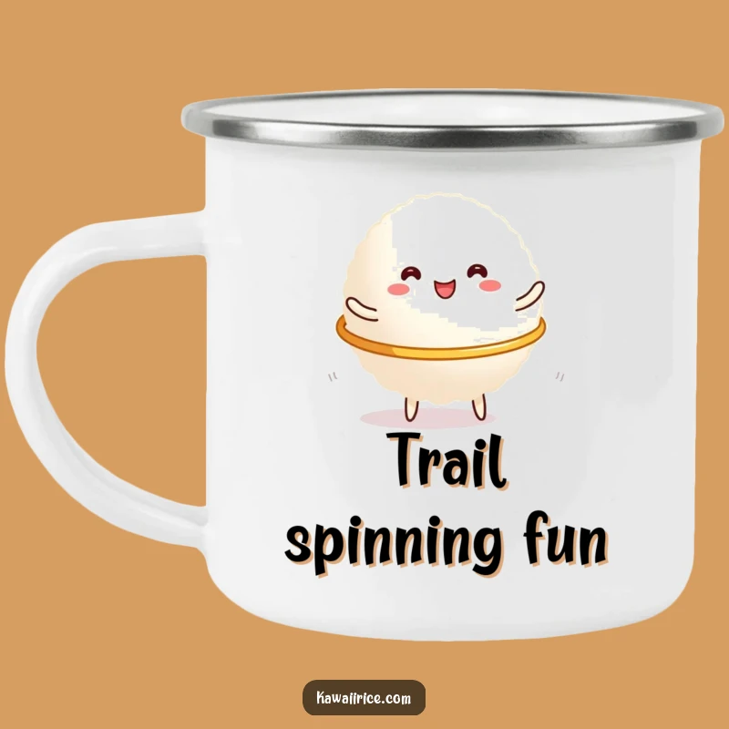 Funny Rice Hula Hoop Camping Mug: Adventure with This Humorous Grain