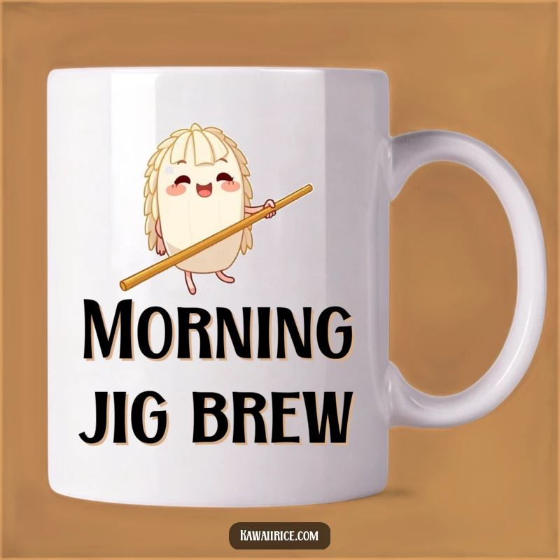 Funny Rice Jig Mug: Silly Character Dance, Perfect Humorous Gift