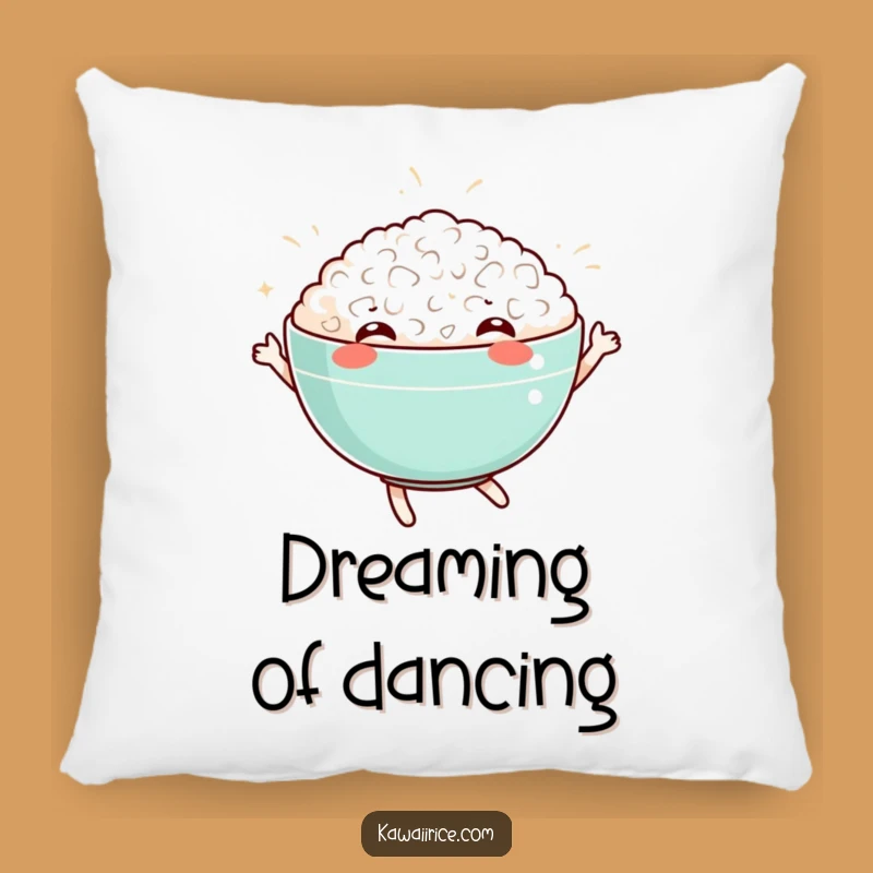 Funny Dancing Rice Bowl Pillow: Cuddle Up With Comedy, Cozy Accent