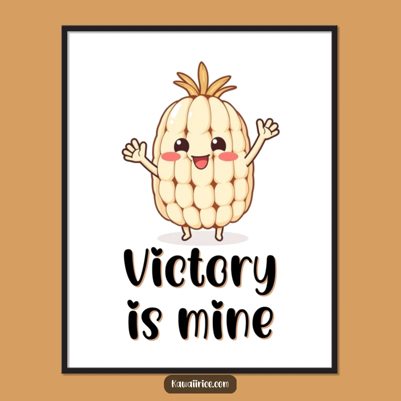 Funny Rice Grain Wave Digital Art Print - Instant Tiny Arm Celebration Download