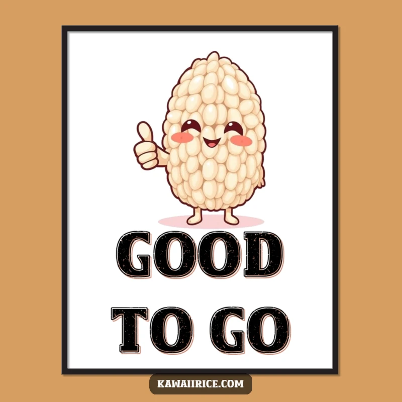 Funny Rice Noodle Arm Digital Print: Instant Positivity, Humorous Grain