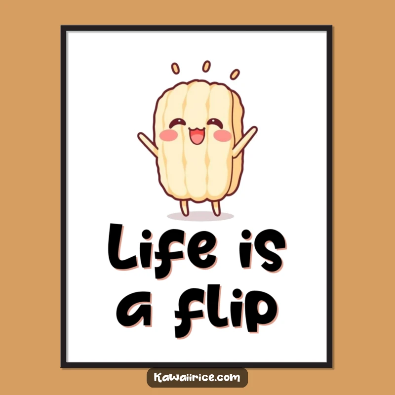 Funny Flipping Rice Grain Digital Art: Instant Action for Your Walls