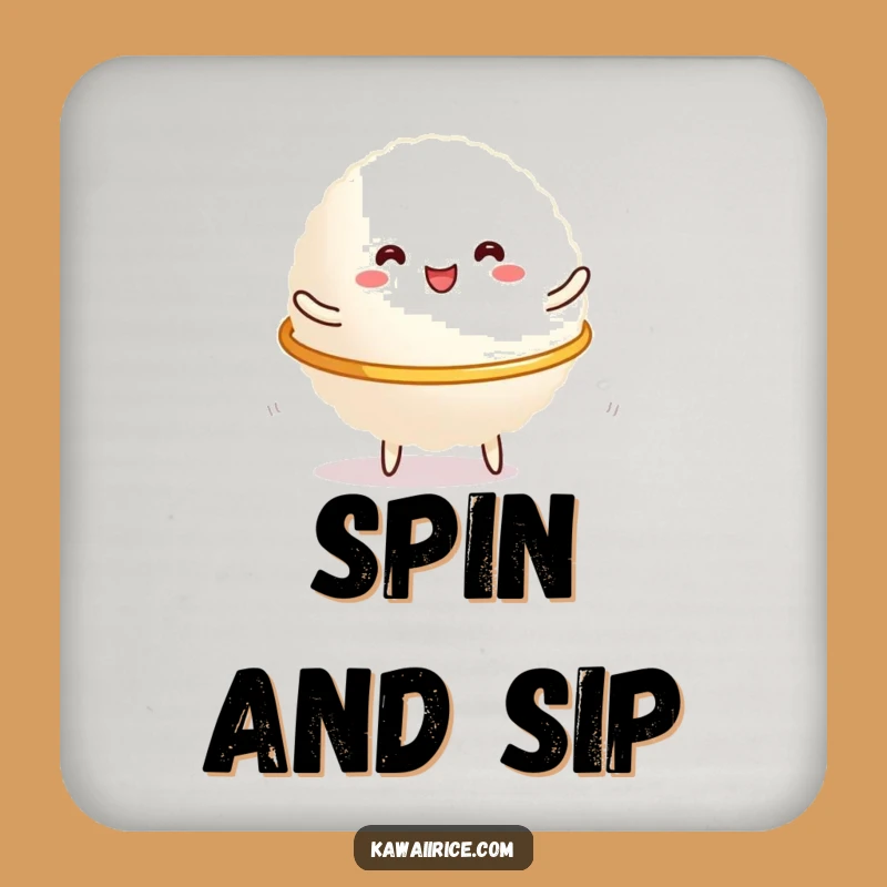 Funny Rice Hula Hoop Coaster: Protect Surfaces with This Humorous Grain Art