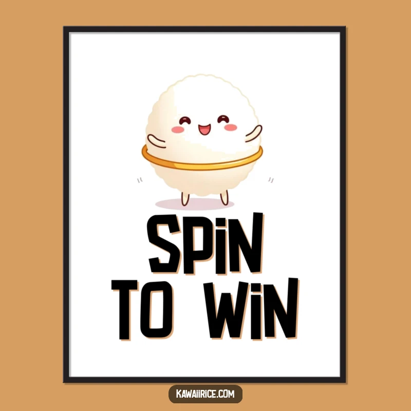 Funny Rice Hula Hoop Poster: Brighten Your Space with This Humorous Grain Art