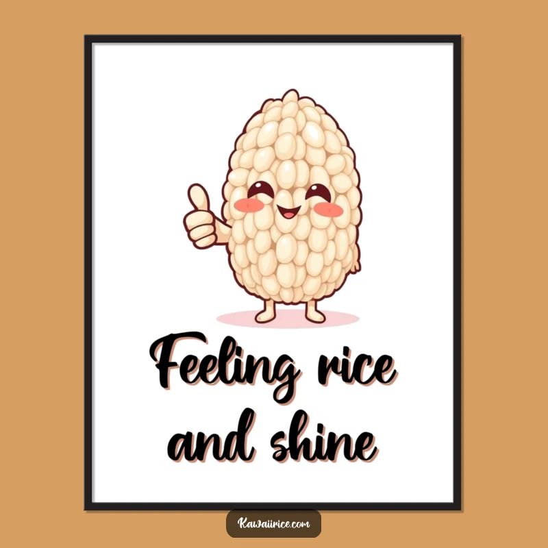 Free Printable Wall Art: Thumbs Up Rice Grain for Positive Decor Downloads