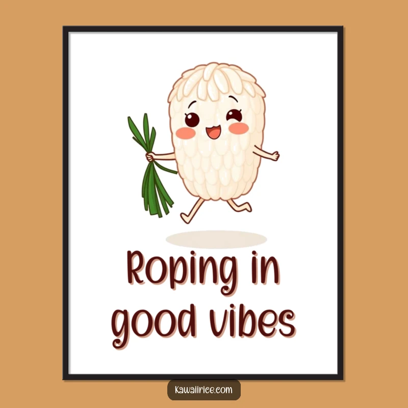 Free Printable Wall Art: Jumping Rice Grain for Quirky Decor Downloads