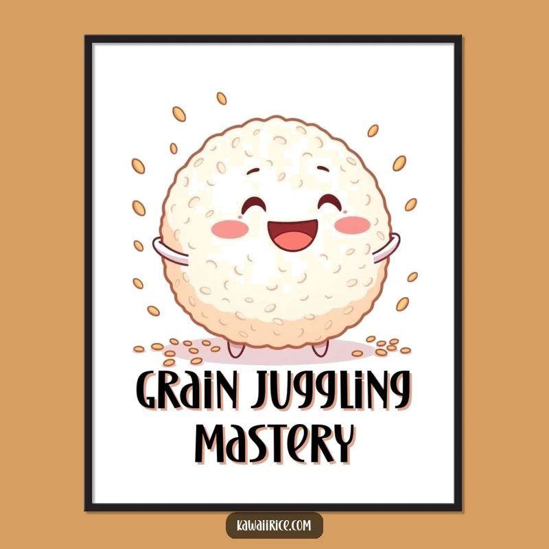 Hilarious Free Printable Rice Ball Art - Juggling Fun Downloadable Decor