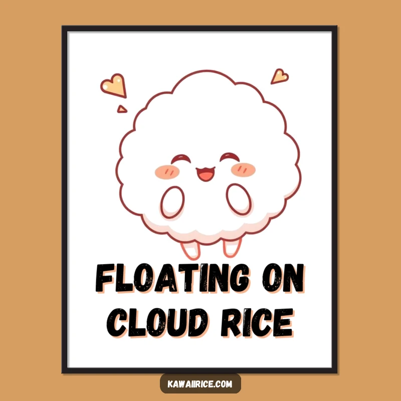Hilarious Free Printable Rice Cloud Art - Giggling Sky Downloadable Decor