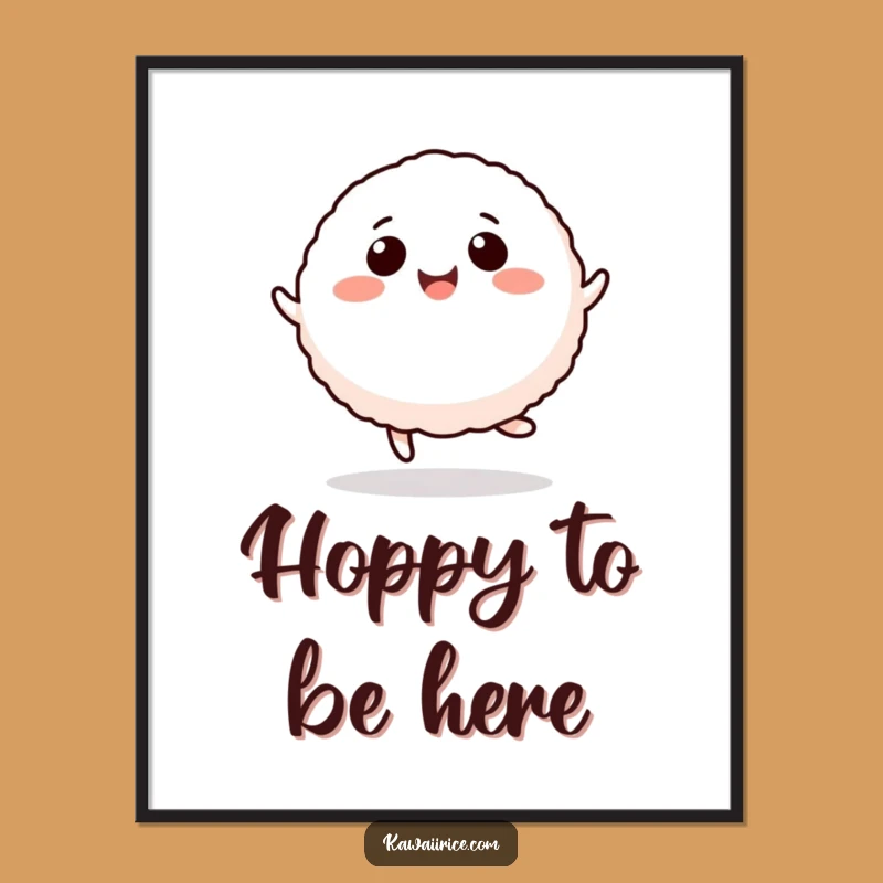 Funny Free Printable Rice Ball Art - Whimsical Downloadable Wall Decor
