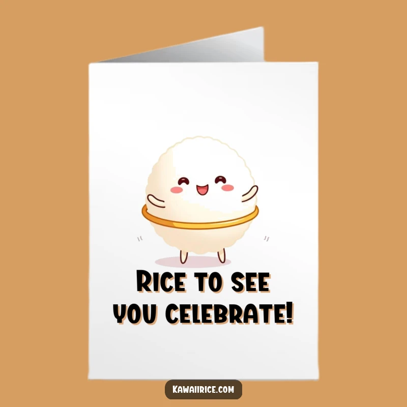 Free Printable Birthday Card: Funny Hula Hoop Rice Glob for Hilarious Downloads