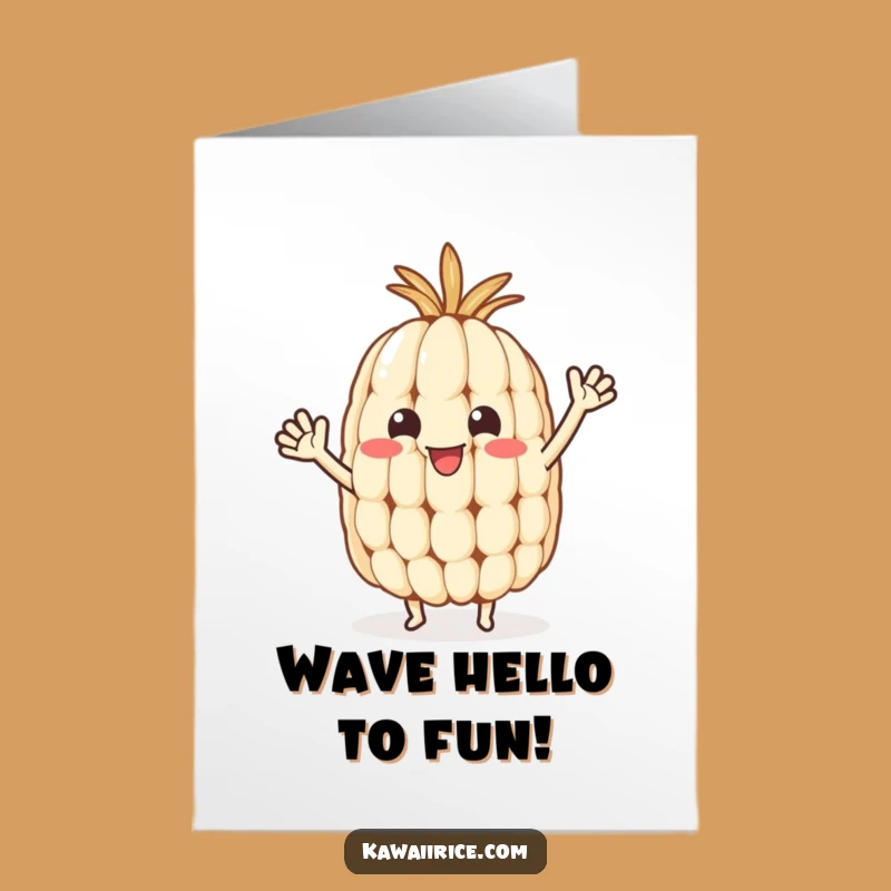 Free Printable Rice Grain Birthday Card - Funny Wave Downloadable Greeting