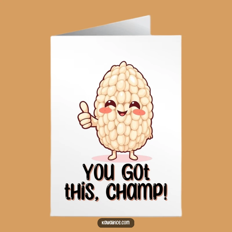 Free Printable Congrats Card: Thumbs Up Rice for Success Downloads