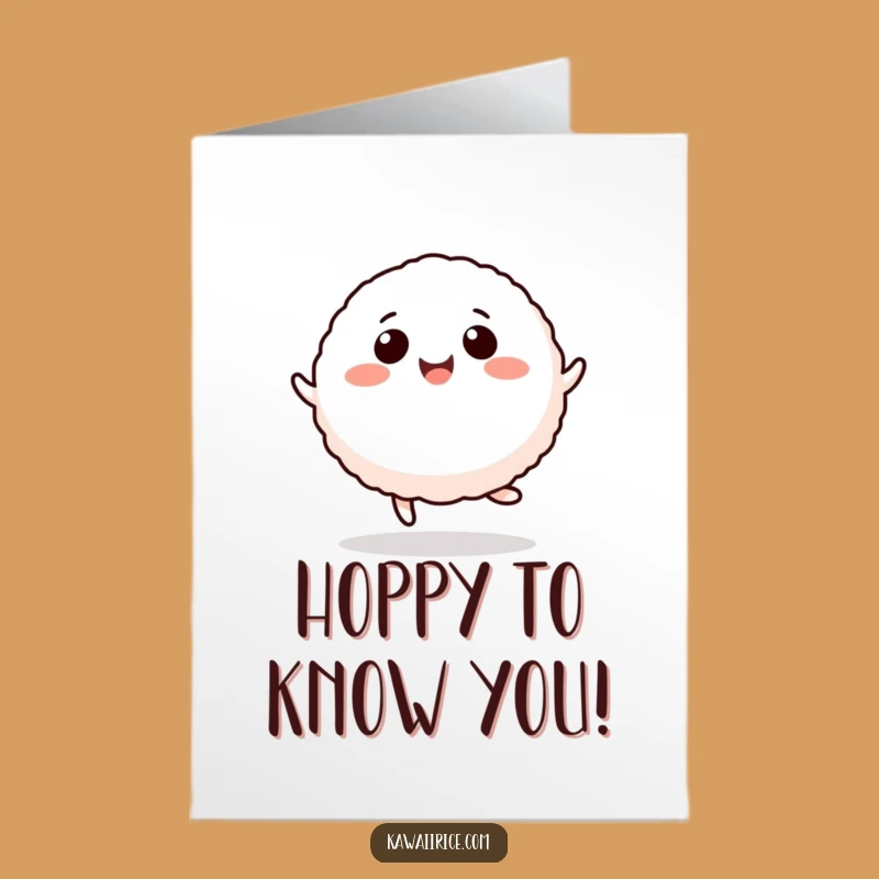 Funny Free Printable Rice Ball Thank You Card - Easy DIY Downloadable Gift
