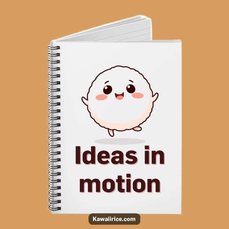 Funny Rice Ball Hop Notebook - Cute Cartoon Character for Jotting Down Ideas